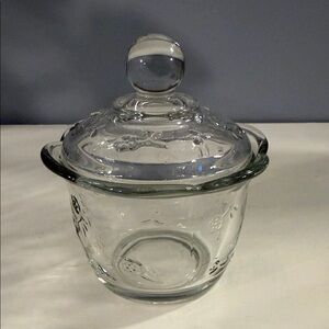 Vintage Anchor Hocking Sugar Dish - Savannah Pattern